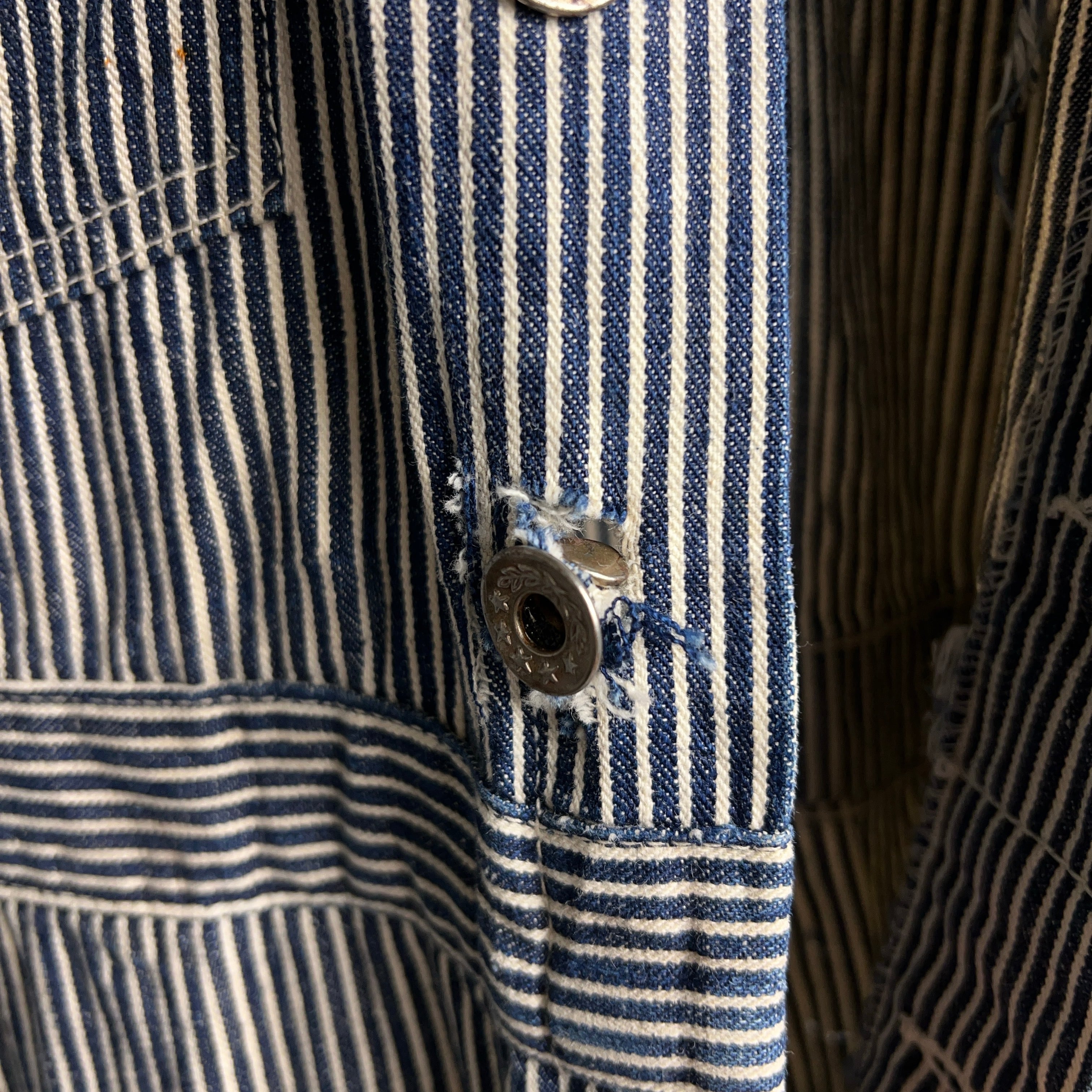 1940's HEADLIGHT Hickory Stripe Coveralls 40年代 ヘッドライト