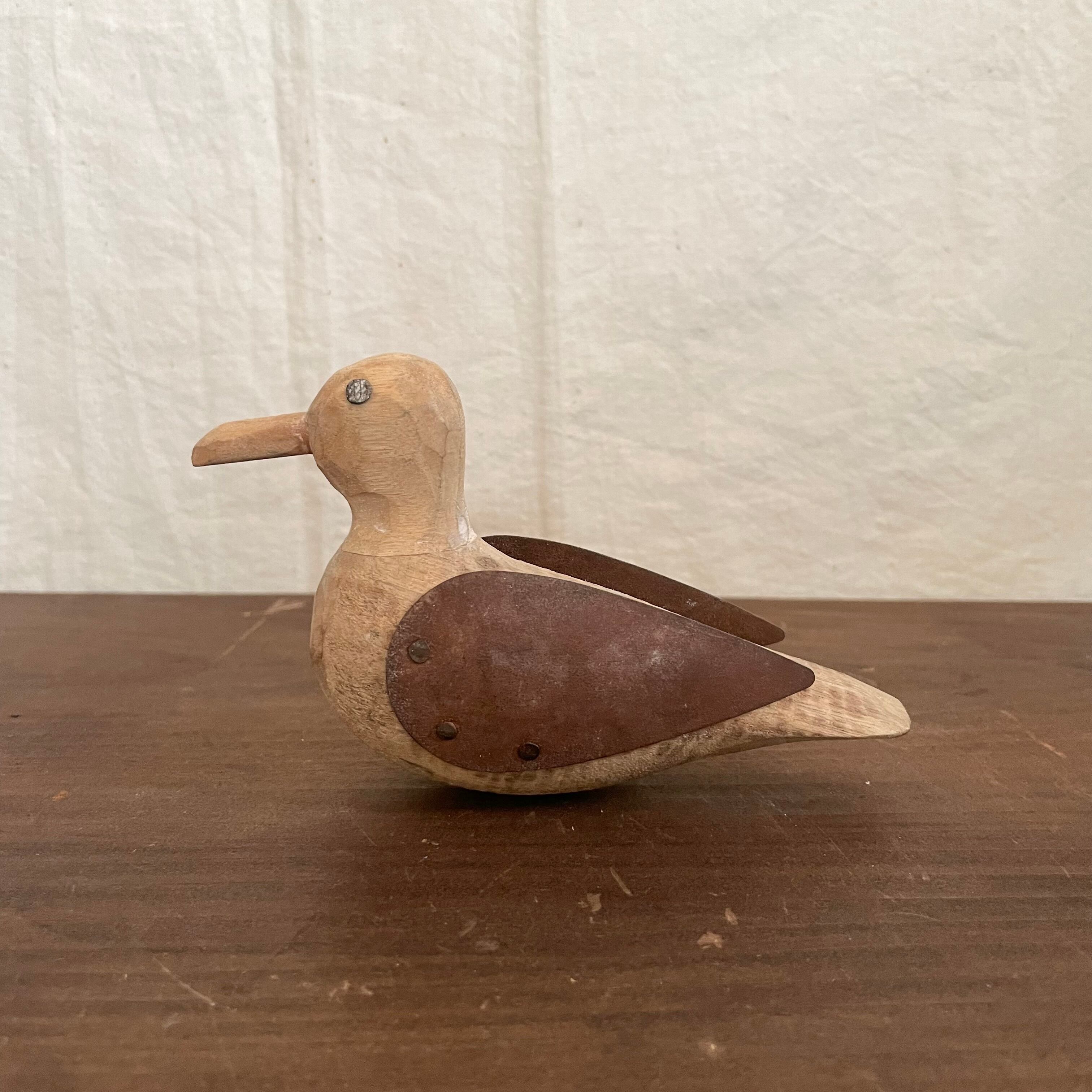 木と金属の鳥 | tsuitachi craft&brocante