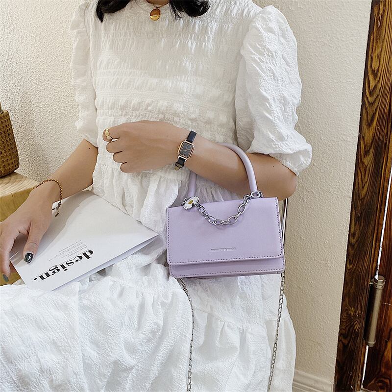 ミニバッグ女性バッグ2020ニューウェーブインワイルドチェーンショルダーメッセンジャーバッグファッションポータブル小さなスクエアバッグ Tiancai_Wing_Bag2536202