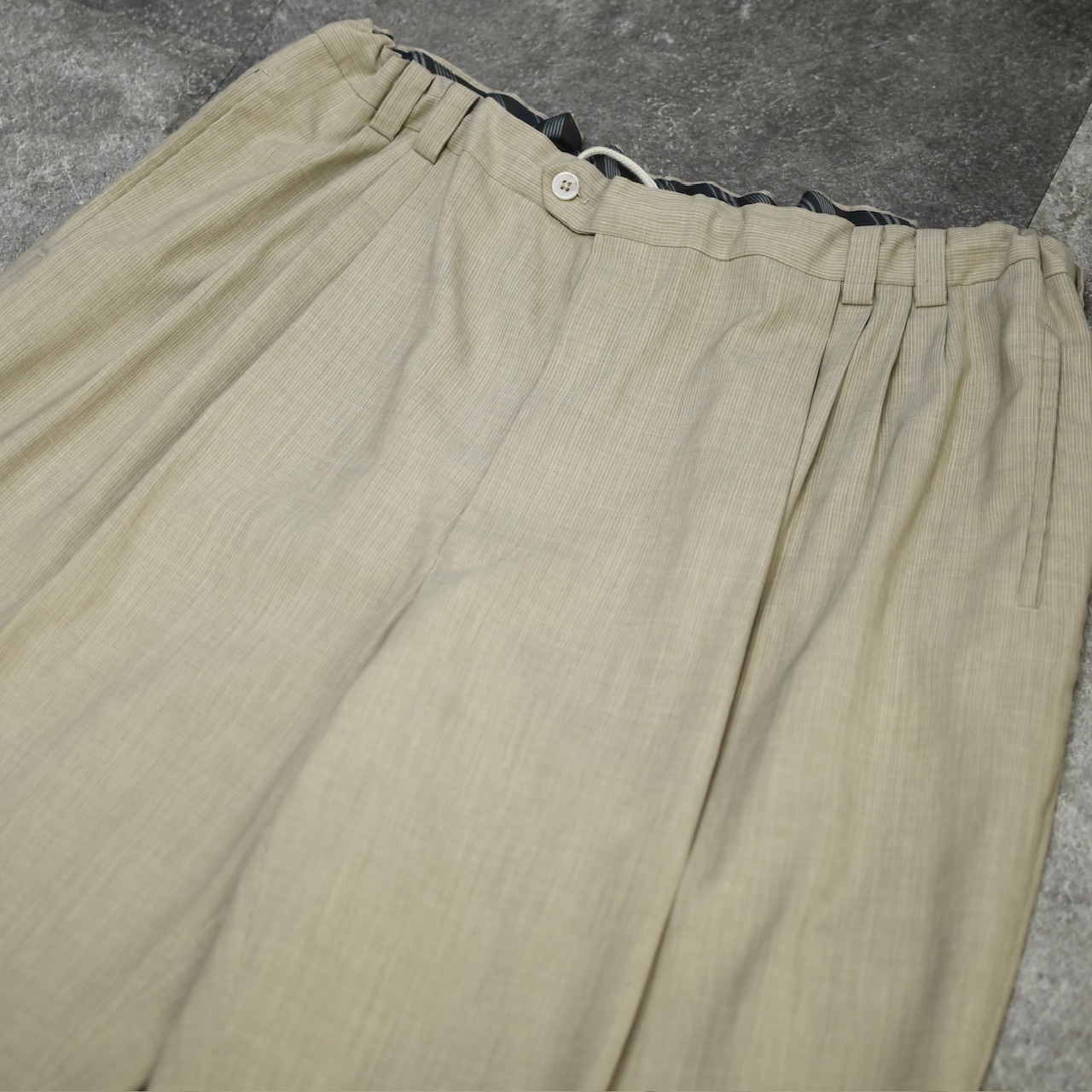 SEAN JOHN custom draw cord 4tuck wide slacks