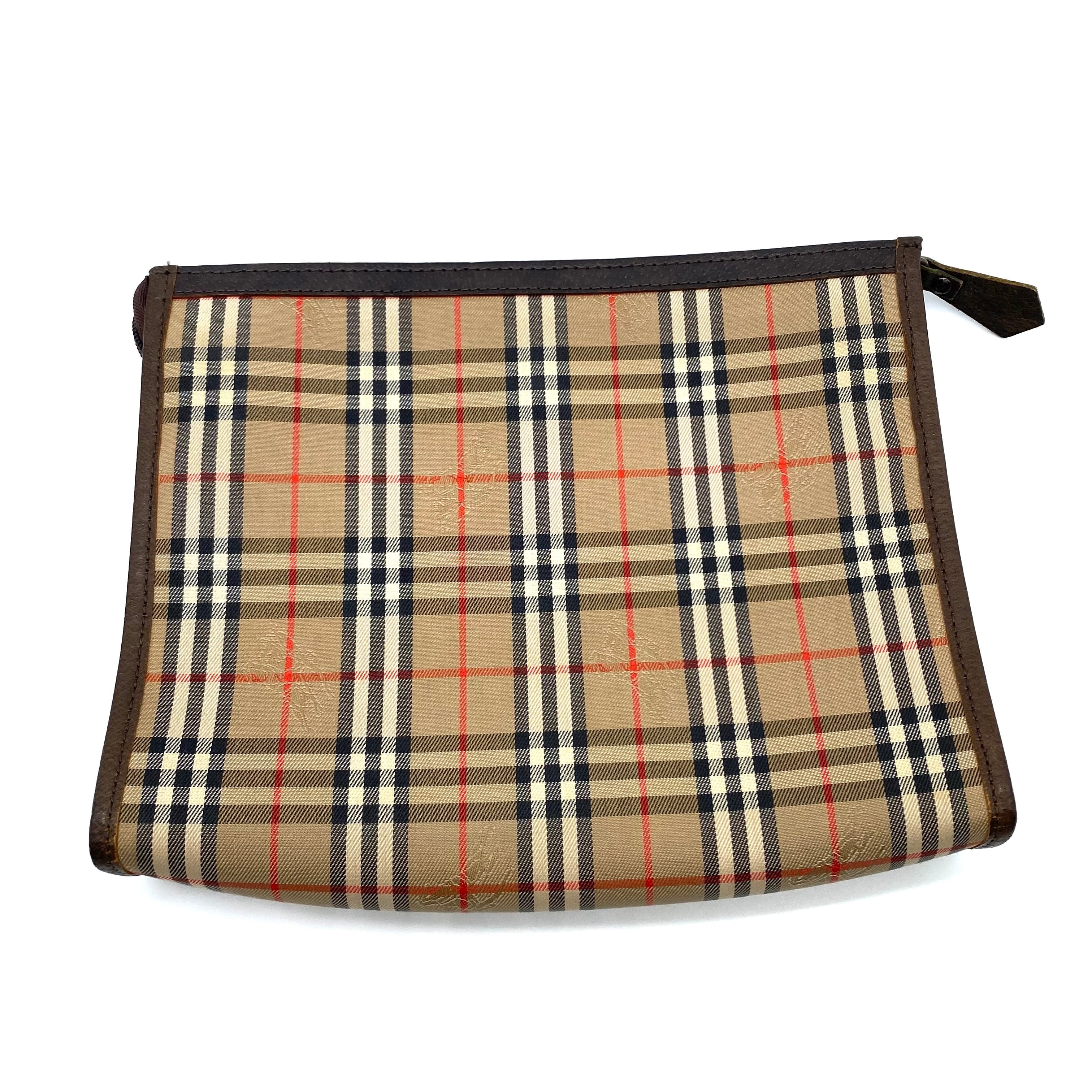 廃盤 BURBERRY バーバリーズ クラッチバッグ ノバチェック バッグ 眩 