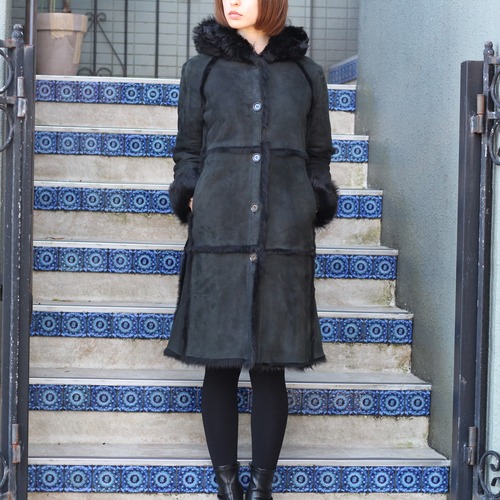 .LAPIS BEAMS×GELLI  MOUTON LONG COAT MADE IN ITALY/ラピスビームス×ジエッリムートンロングコート2000000009773