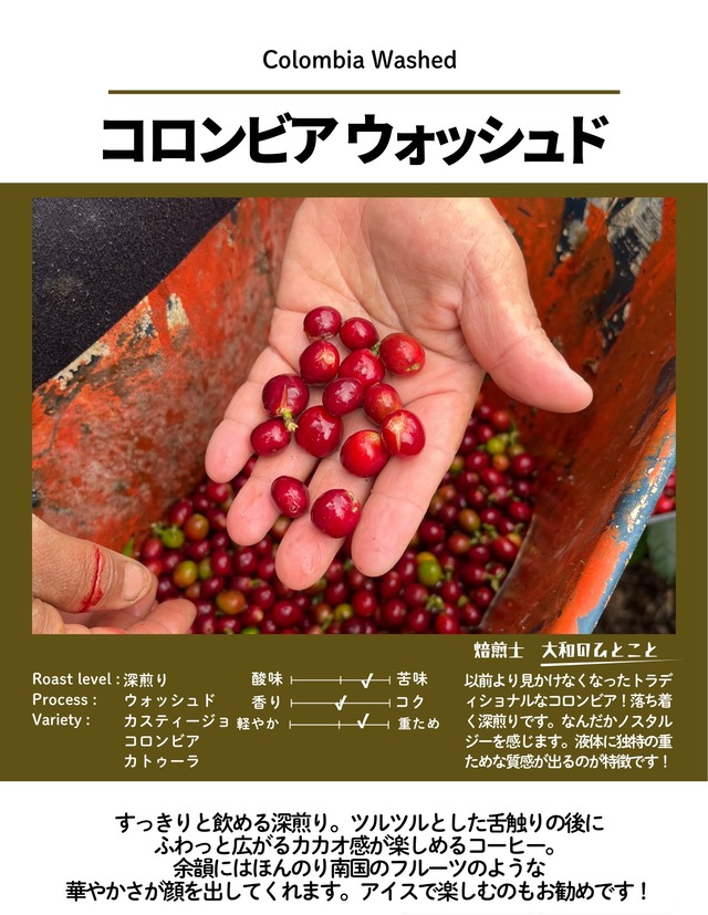 【浅煎り】コロンビア ゲイシャ ウォッシュド 100g