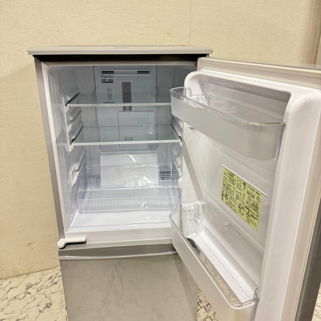 SHARP SJ-D14C-W 冷蔵庫 137Lパールホワイト