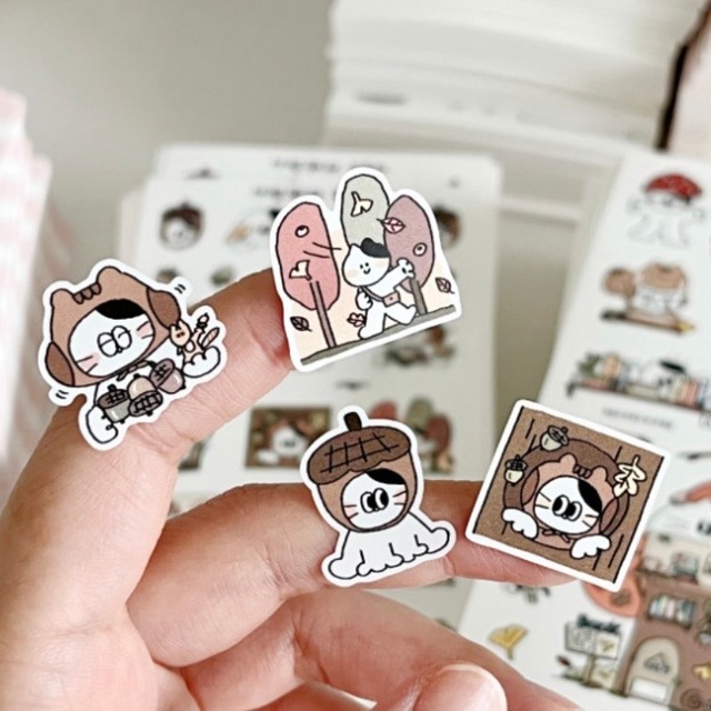 KEYKEYMADE 〔sticker -どんぐり-〕