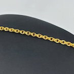 ペーパーチェーン ブレスレット ゴールドコーティング