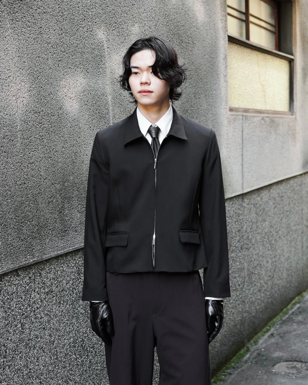 Hype-24 double zip drizzler jacket / black | Hype