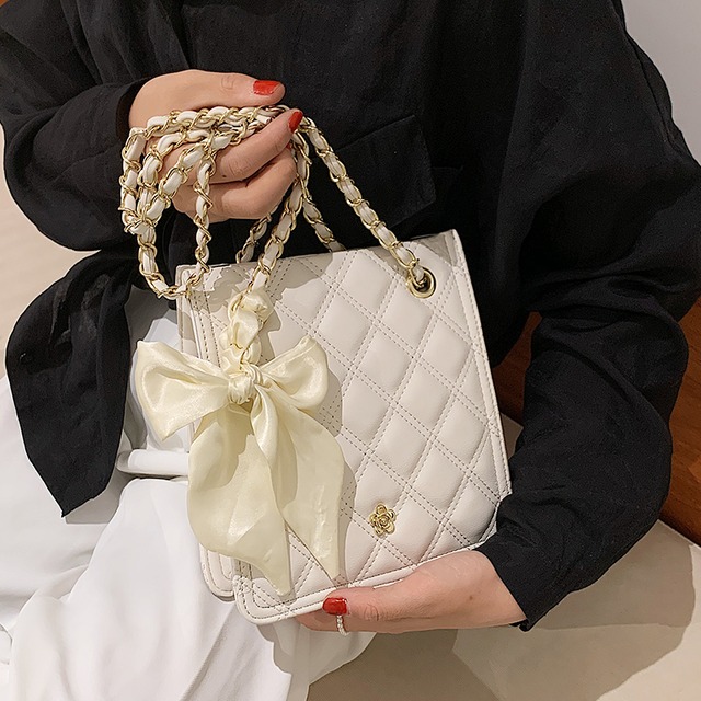 サマーホワイトチェーン シングル 夏物 メッセンジャーバッグ Tiancai_Wing_Bag6454508193