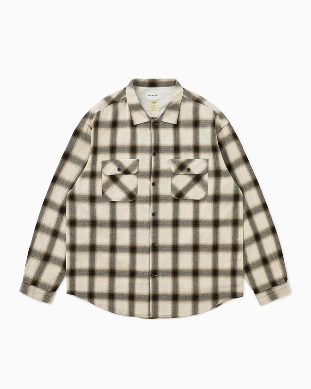 [Khakis] Shadow Plaid Shirt Beige 正規品 韓国ブランド 韓国ファッション 韓国代行 カーキス 日本 店舗 (Khakis)