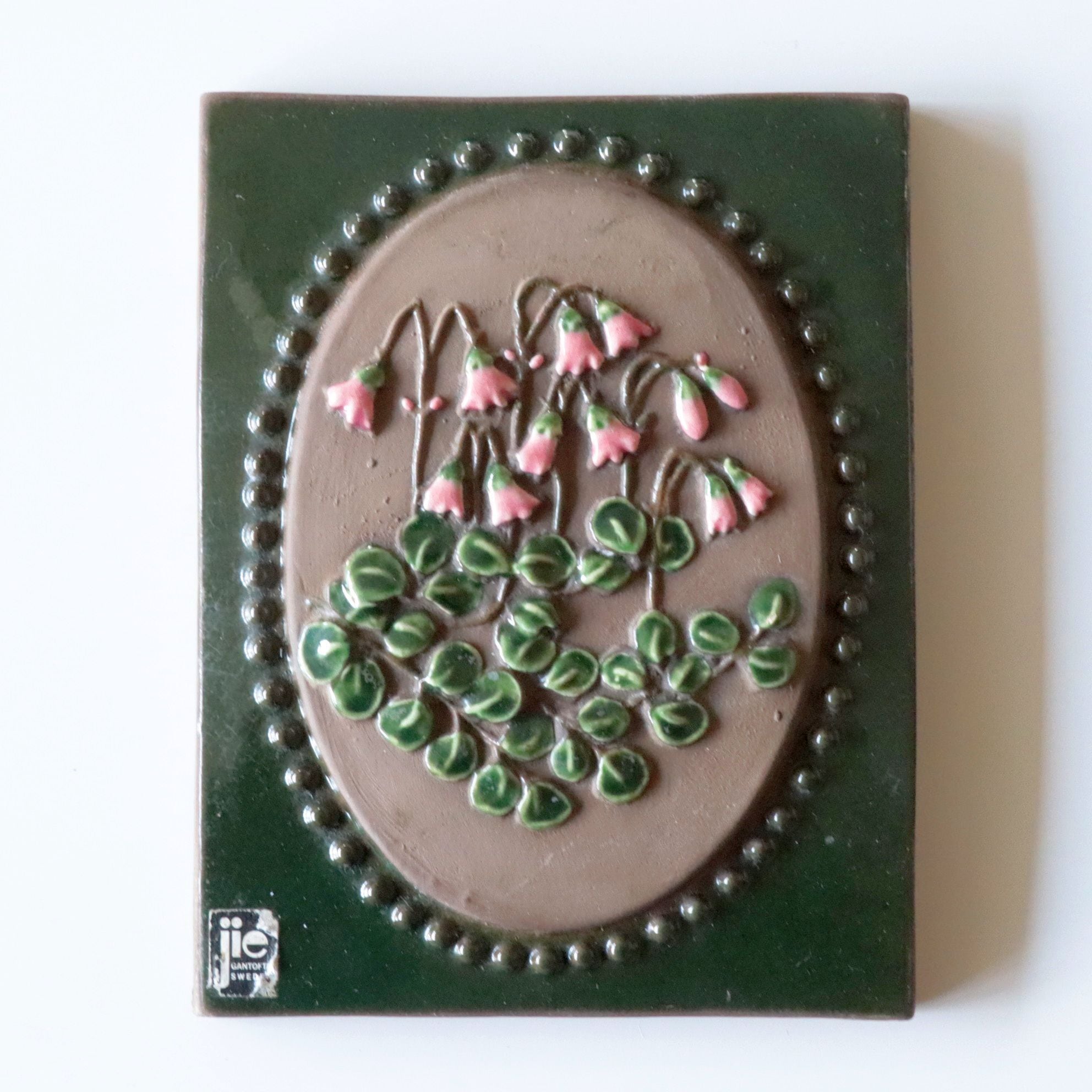 ヴィンテージJie Gantoftaジイ ガントフタ 調味料セット トレイ付 Jie Gantofta Sweden (ジイガントフタ) / ウォールプレート 陶板 | 北