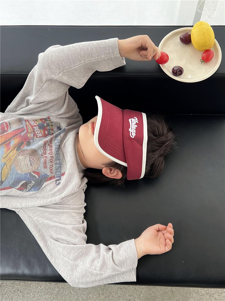 90,100cm 2color イラストトップス