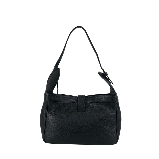 LOEWE ロエベ ショルダーバッグ ブラック レザー ホーボーバッグ セミショルダーバッグ vintage ヴィンテージ オールド earnia
