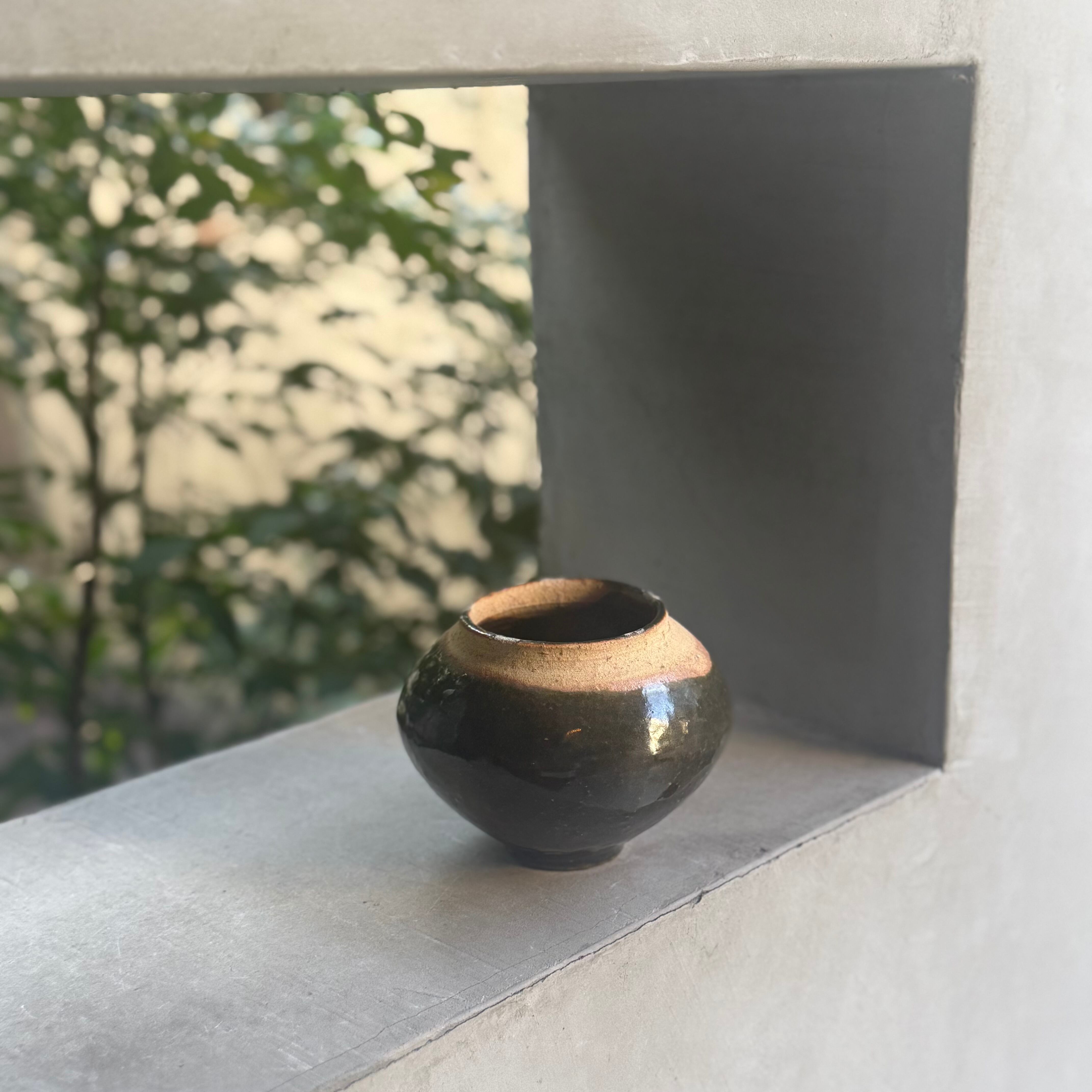 清水善行 緑釉小壺 | gallery 一白