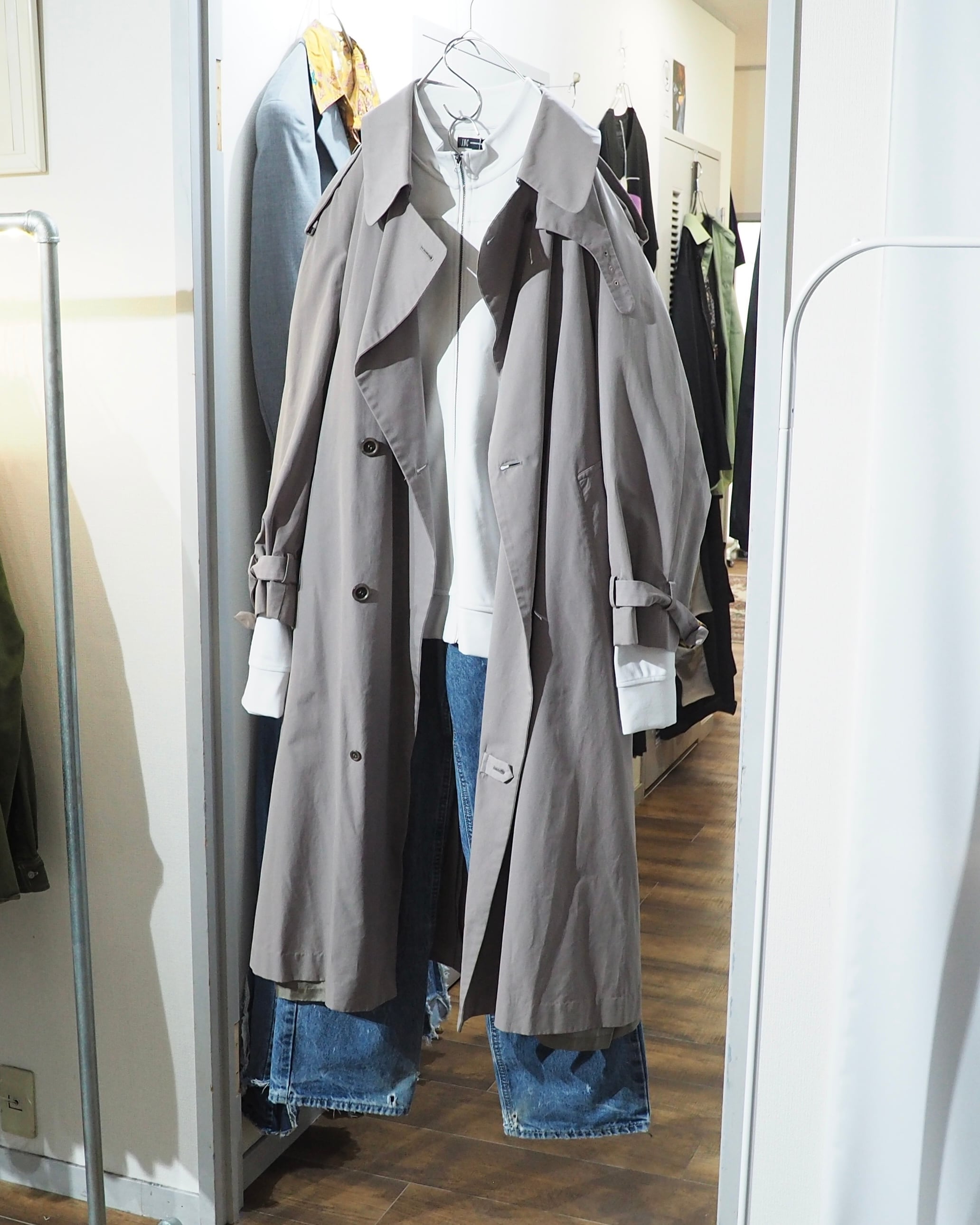 1980s ” Barreaux - 変形 ” Special vintage Long Trench coat