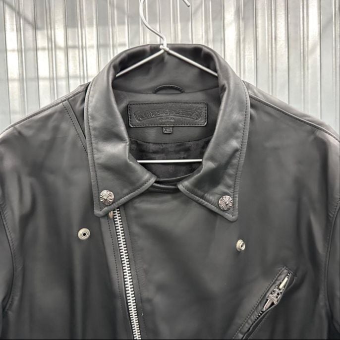 CHROME HEARTS クロムハーツ ジャケット レザー ブラック | chromehearts