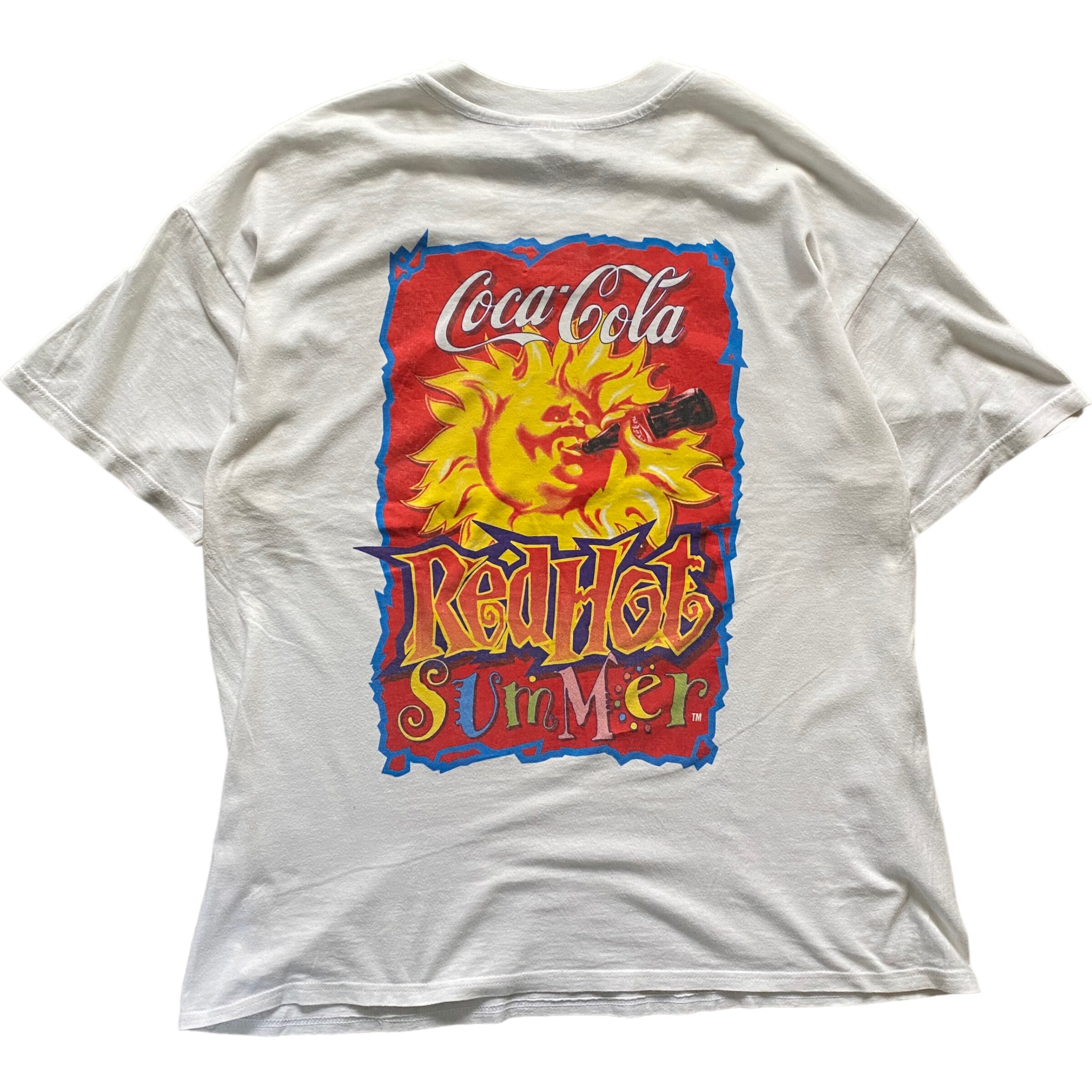 希少 XL 90's Coca-Cola Red Hot Summer Tシャツ