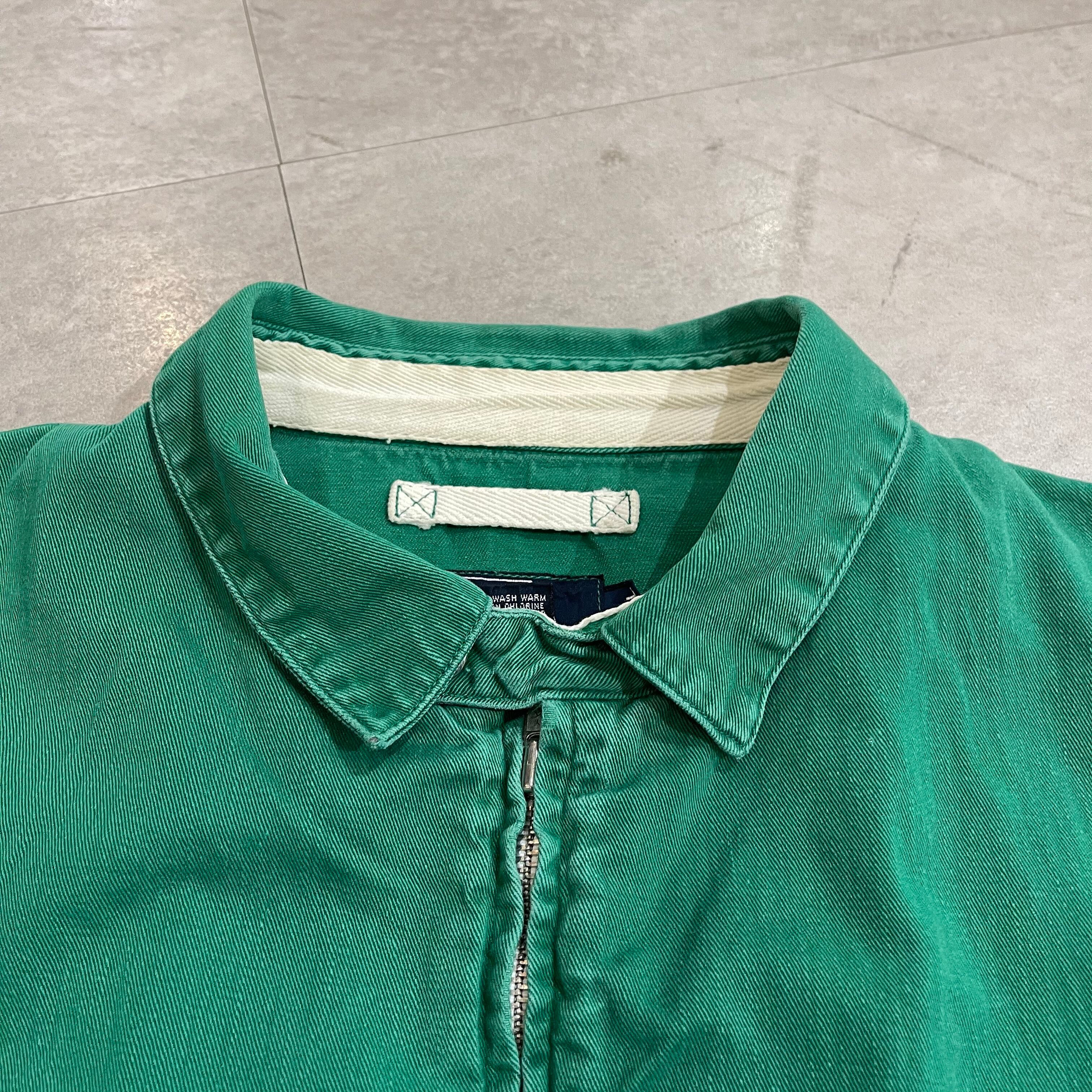 90年代 USA製 size : XL【 RL-92 】Polo by Ralph Lauren ラルフローレン スイングトップ ジャケット  ライトアウター 緑 古着 古着屋 高円寺 ビンテージ