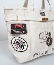 【直営限定ITEM】マルチワッペンターンロックトートバッグ TYPE-B (IVORY) CQ-48515H