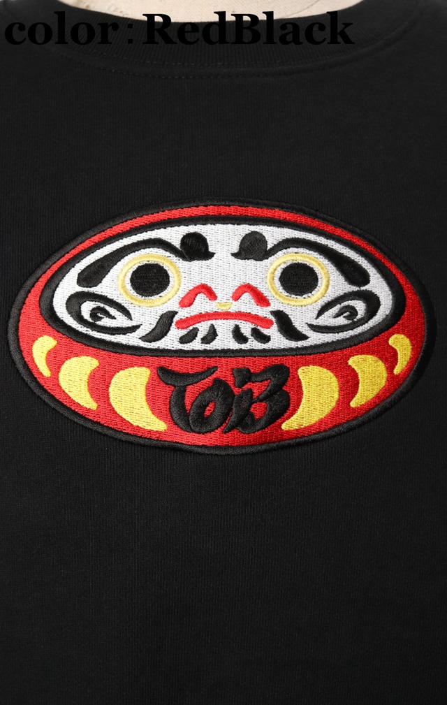Daruma Crew Neck Sweat (ダルマ クルー ネック スウェット)【Red×Green】