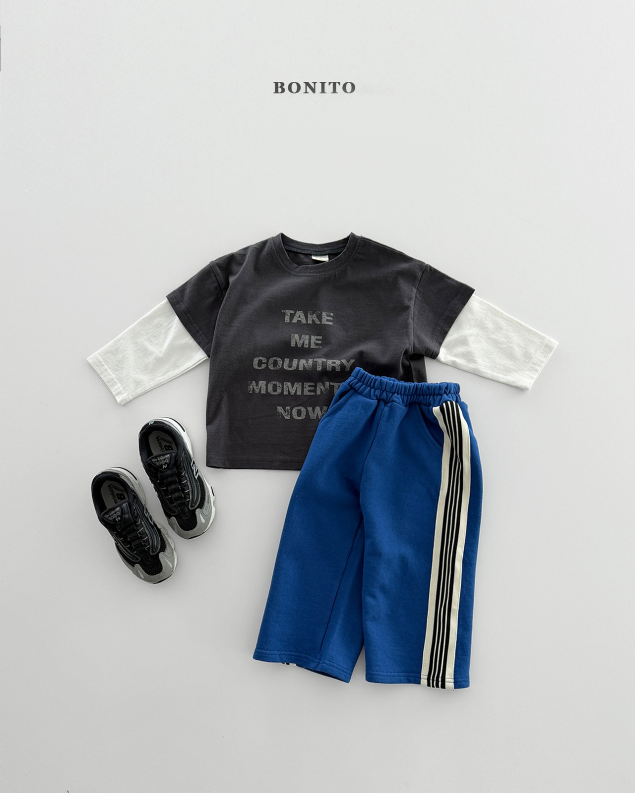 BONITO 26/SS ラインストレートパンツ