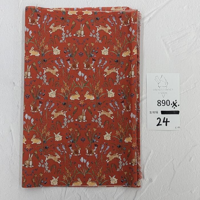 《890》◆輸入 リバティ LIBERTY タナローン カットクロス ハギレ ※インク抜けあり