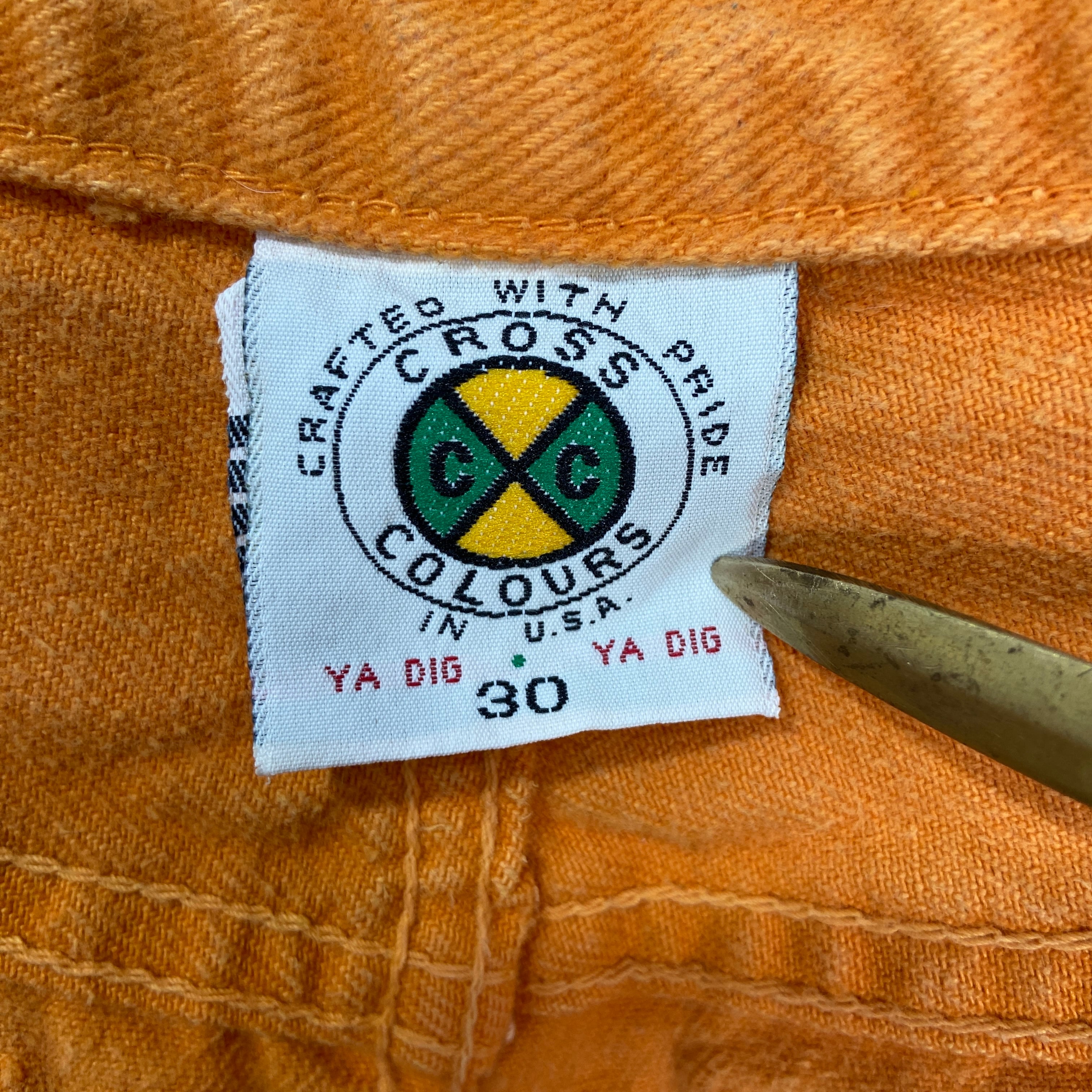 90s CROSSCOLOURカラーバギーショートパンツ 30 ハーフパンツ | 古着屋 Uan