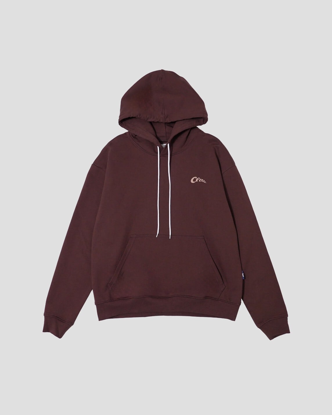 Spiral Logo Core French Terry Hoodie DK.BROWN