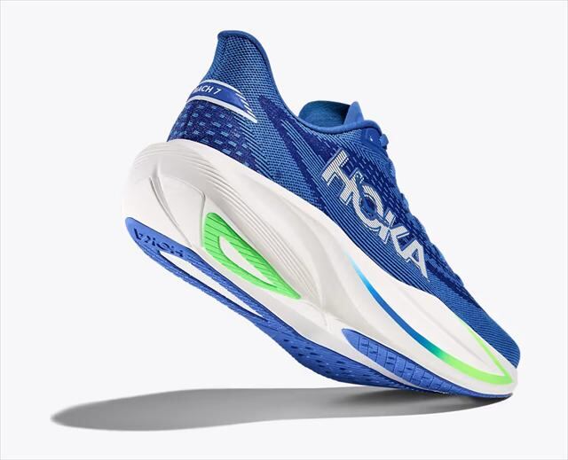 HOKA ONE ONE ホカ オネオネ M MACH 7 1171904 COBALT BLUE/NEON GREEN