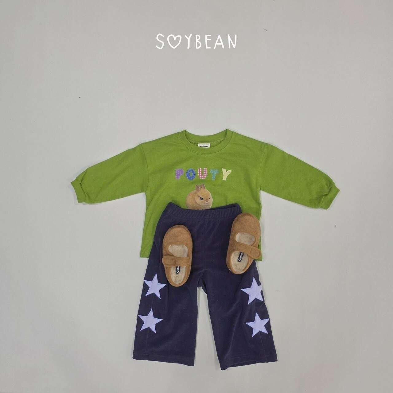 韓国子供服 / 26Autumn / soybean / スター ワイドパンツ / キッズ服 / 秋服 *XS~XL*