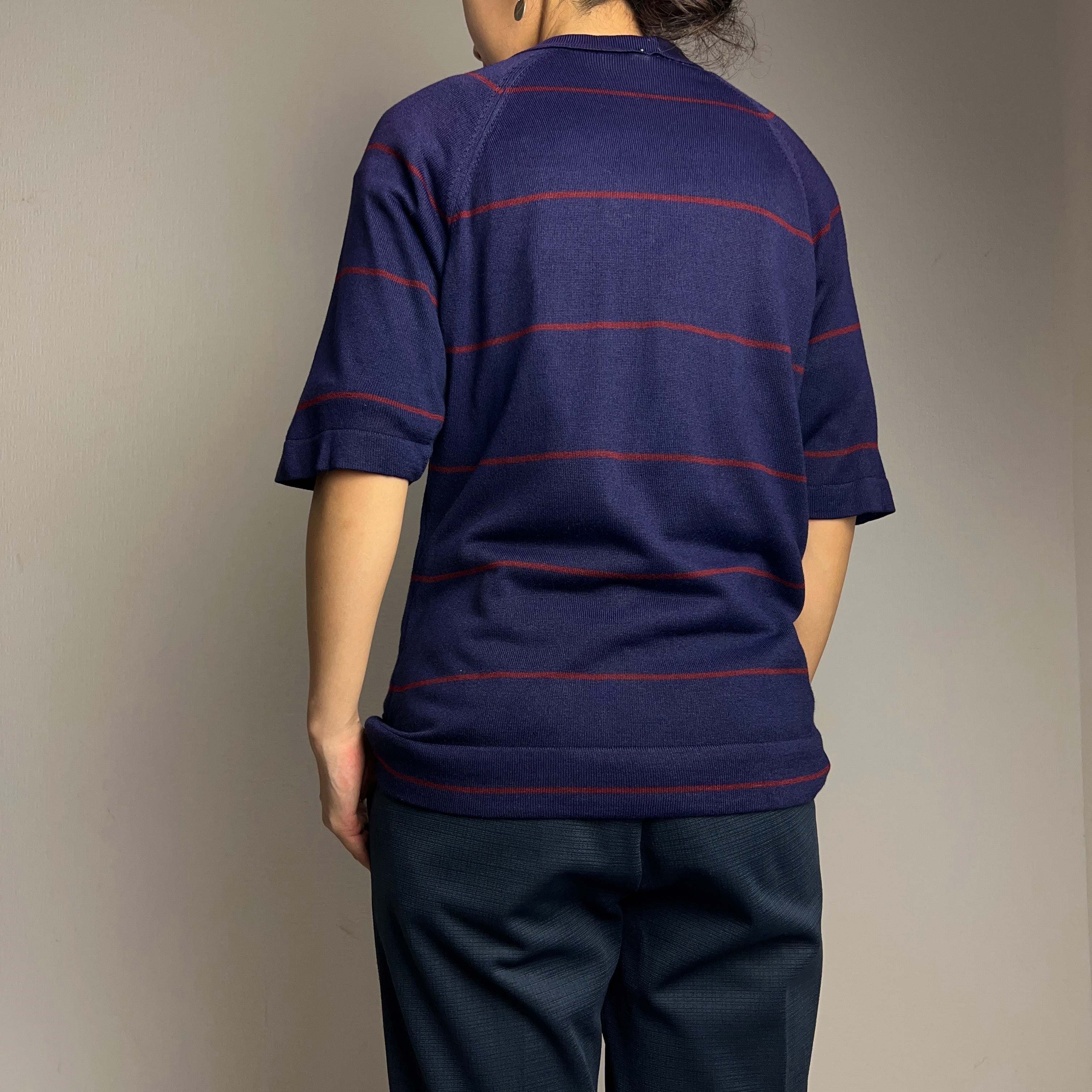 60's~70's KNIT POLO SHIRT【0707A13】【送料無料】