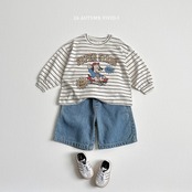 【取寄/韓国直送】VIVID-I ボーダーアニメシングルTシャツ｜秋服｜韓国子供服｜26/AT