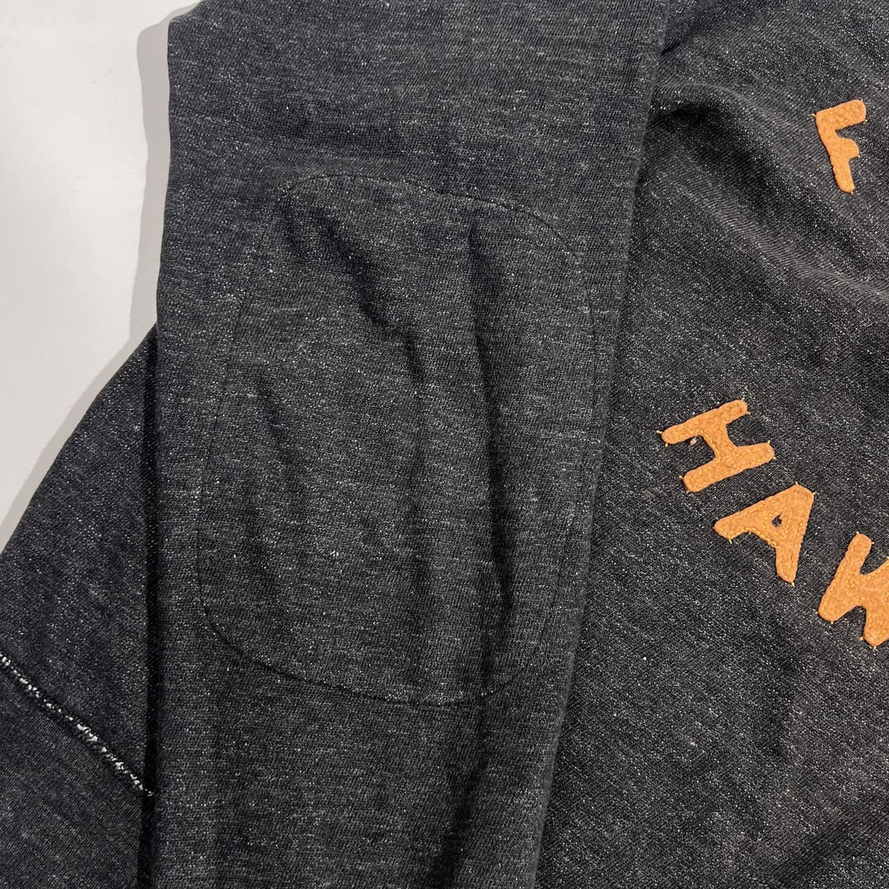 45R フォーティーファイブアール HAWAII エルボーパッチ風 ナンバリング トレーナー サイズ 2/チャコール系 レディース