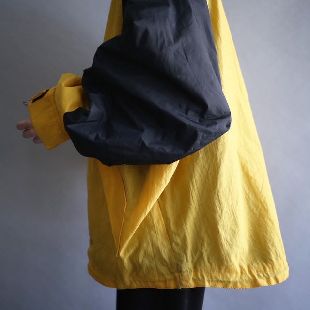 "OLD NAVY" yellow×black over silhouette anorak parka