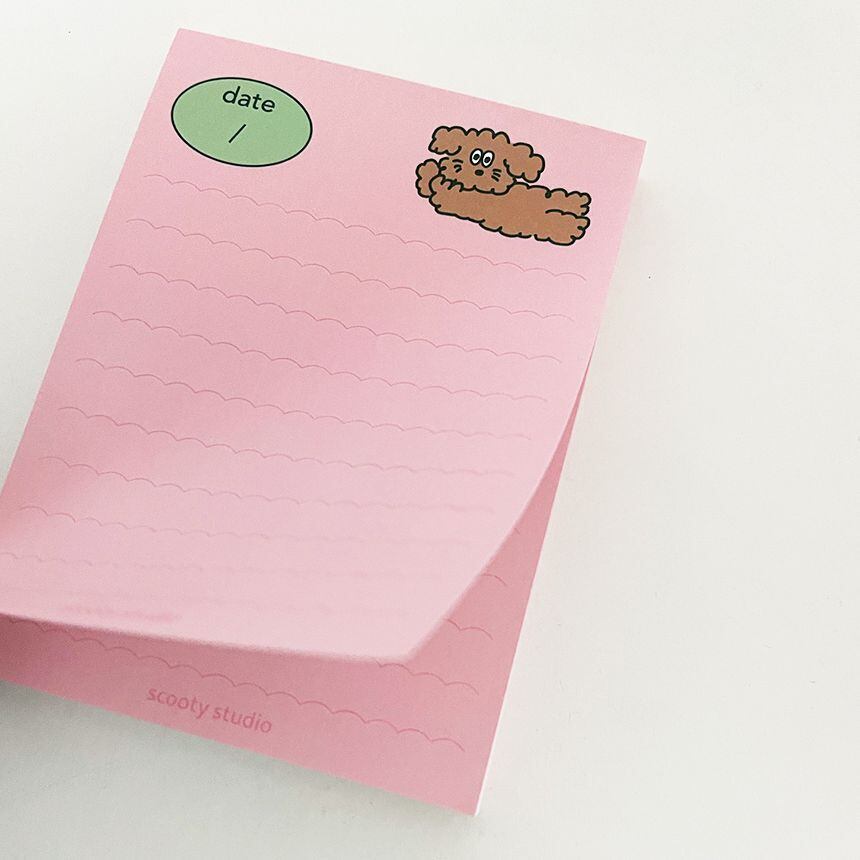 scooty studio] charlie メモパッド（全3種） | moim - 韓国雑貨や小物