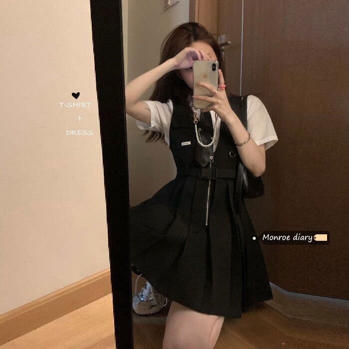 ヤーンスカート セット サマースタイル ストリート 大人ガーリー スウィート キュート カジュアル 夏物 モンロー84681101717