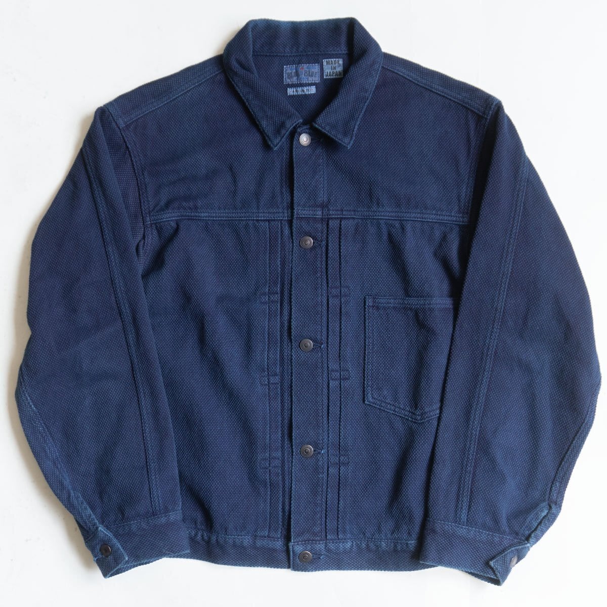 【美品】 BLUE BLUE JAPAN 【刺し子 1st型 ジャケット】2 ブルーブルージャパン  26060456 美品】 BLUE BLUE JAPAN 【刺し子 1st型 ジャケット】2 ブルーブルー