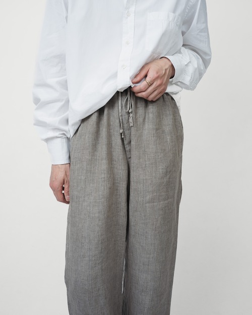 [Late 90s] “HERMÈS” Pure Linen Easy Trousers  – Made in Italy- (Designed by Véronique Nichanian)