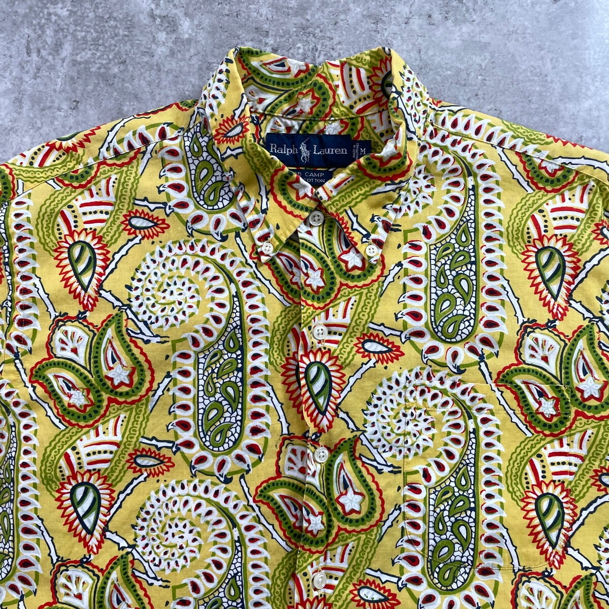 90年代 Ralph Lauren ラルフローレン BOB CAMP 総柄 ペイズリー柄