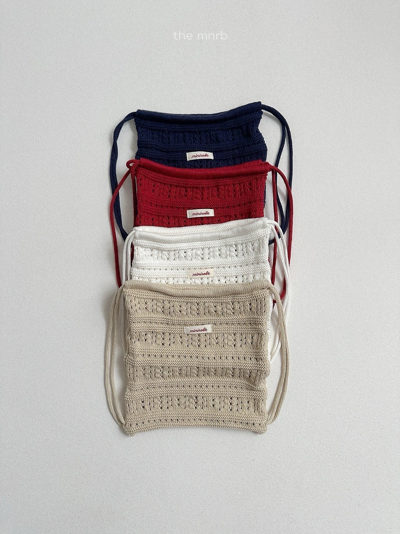 送料無料【予約】/ クロシェットニットバッグ / minirobe