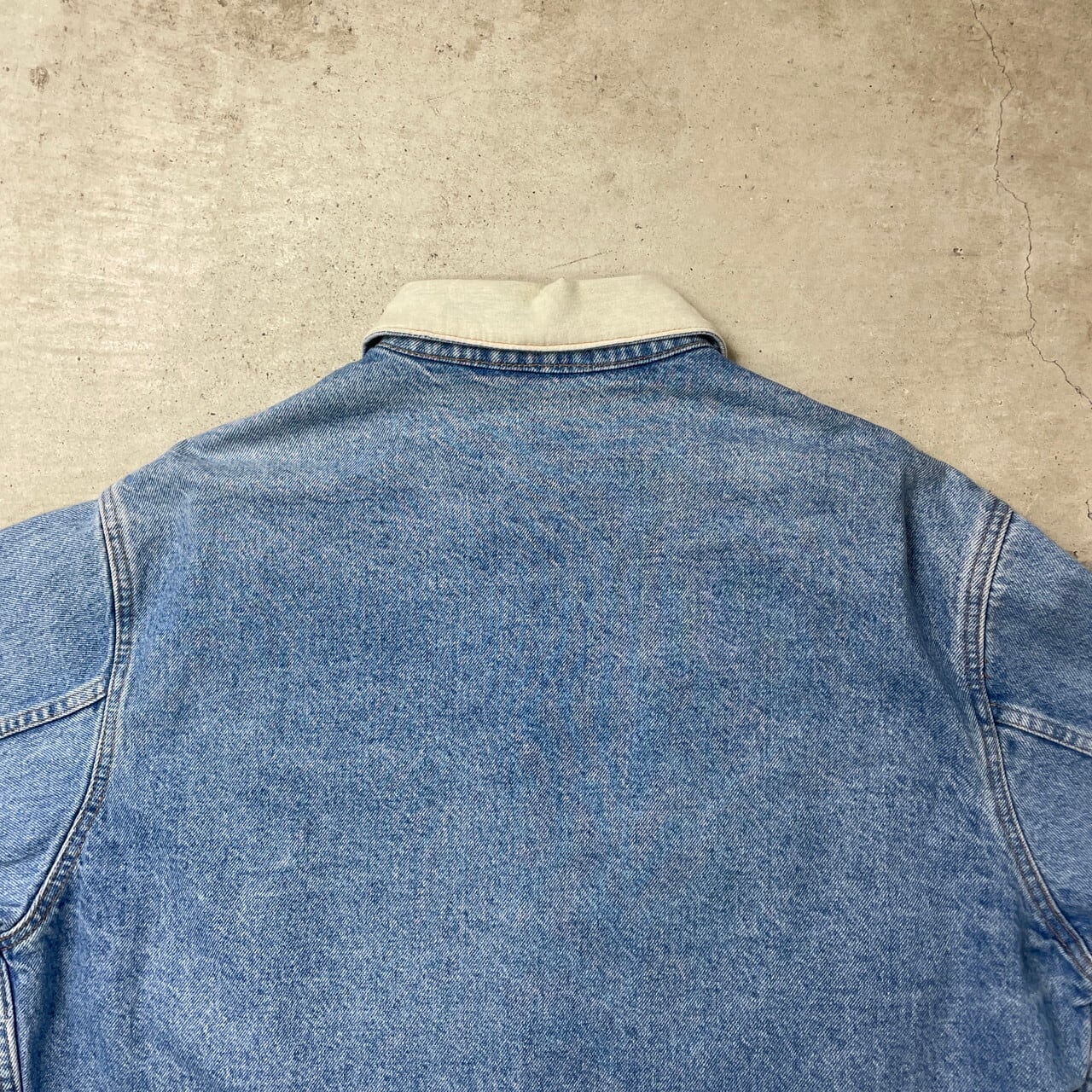 90年代 USA製 VANTAGE デニムカバーオール デニムジャケット チェック