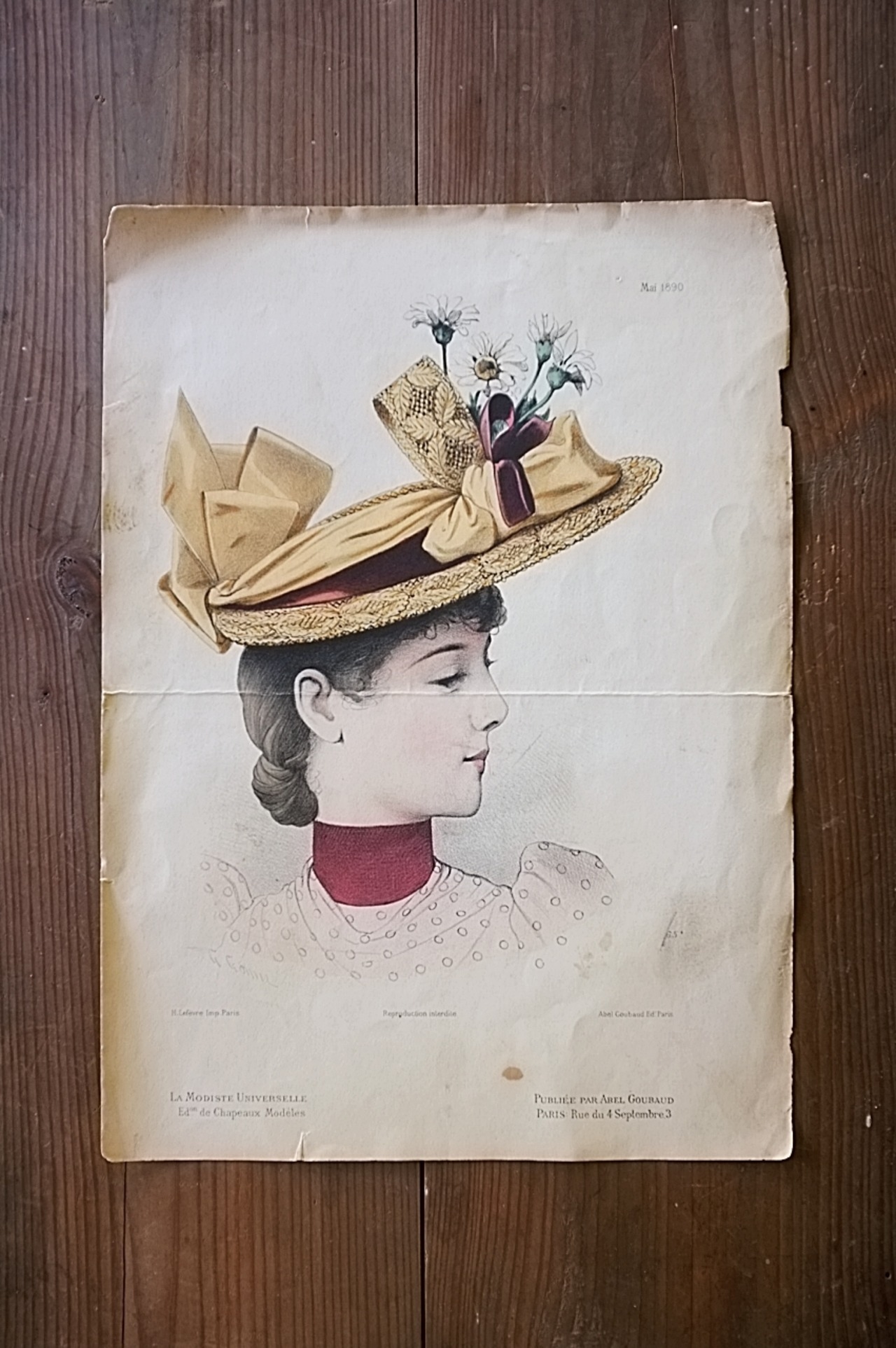 1890s  France 38c ファッションプレートg  La Modiste Universelle