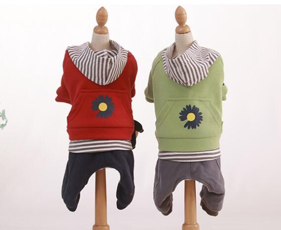 《予約》№210797 フラワーペイントストライプフードロンパース