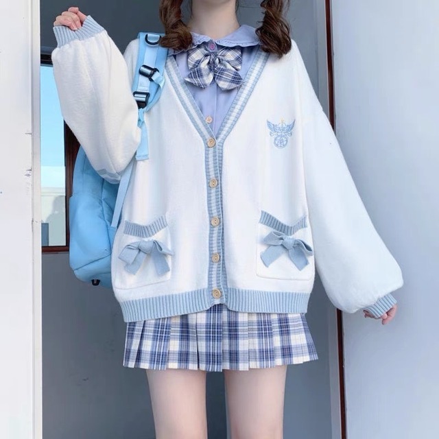 制服コスプレ４点セット blue【No.502】/かわいいレディースコスプレ衣装