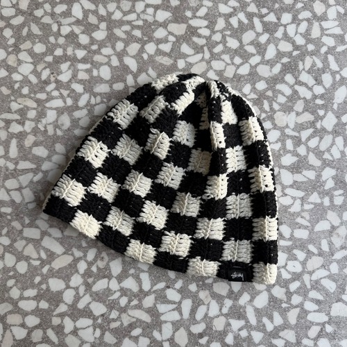 STUSSY / checker beanie