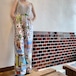 Vintage fabric patchwork remake pants