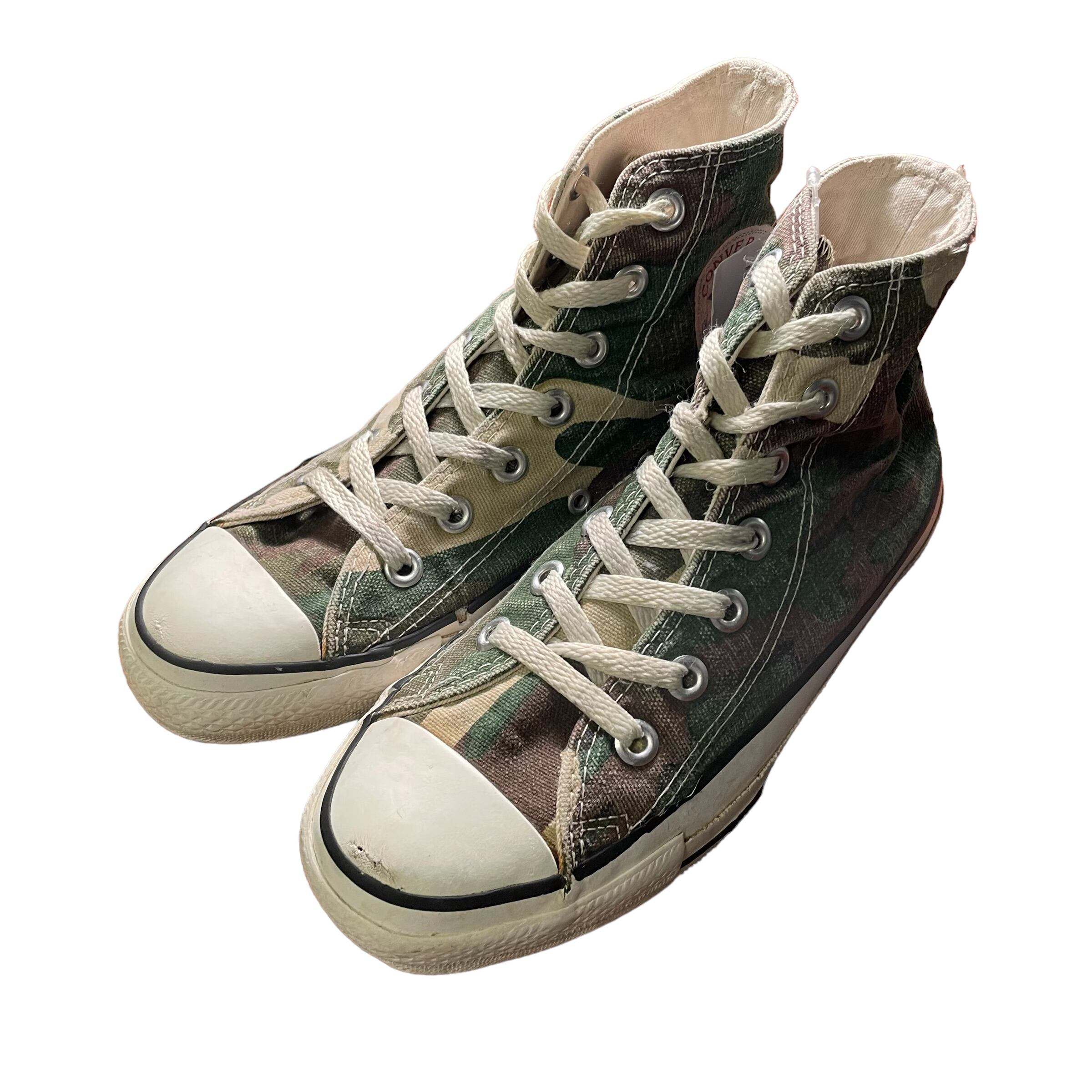 90's CONVERSE ALLSTAR Hi wood land came made in USA【US4.5】0003