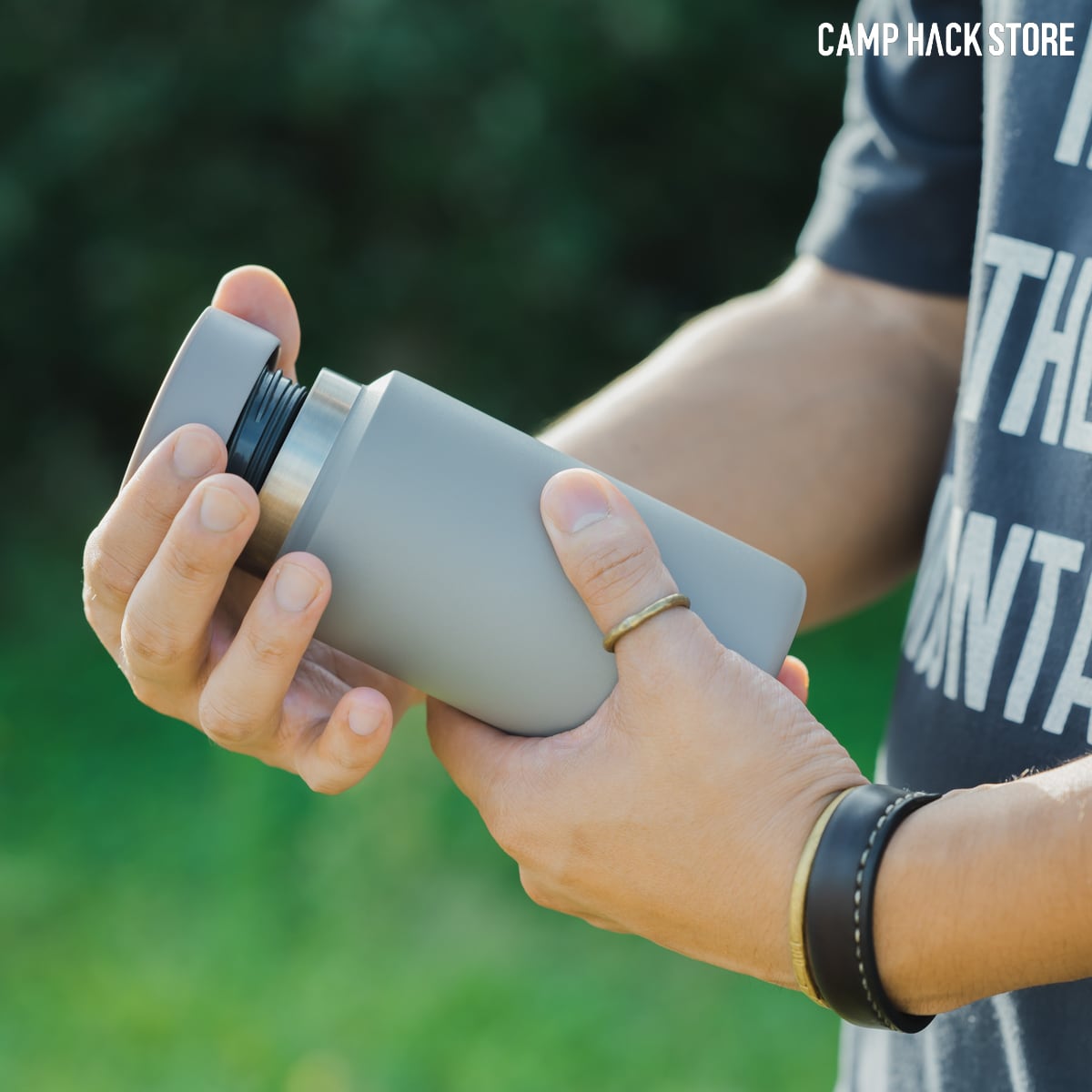 世界にひとつしかない保温保冷ボトル「モク350」 | CAMP HACK STORE