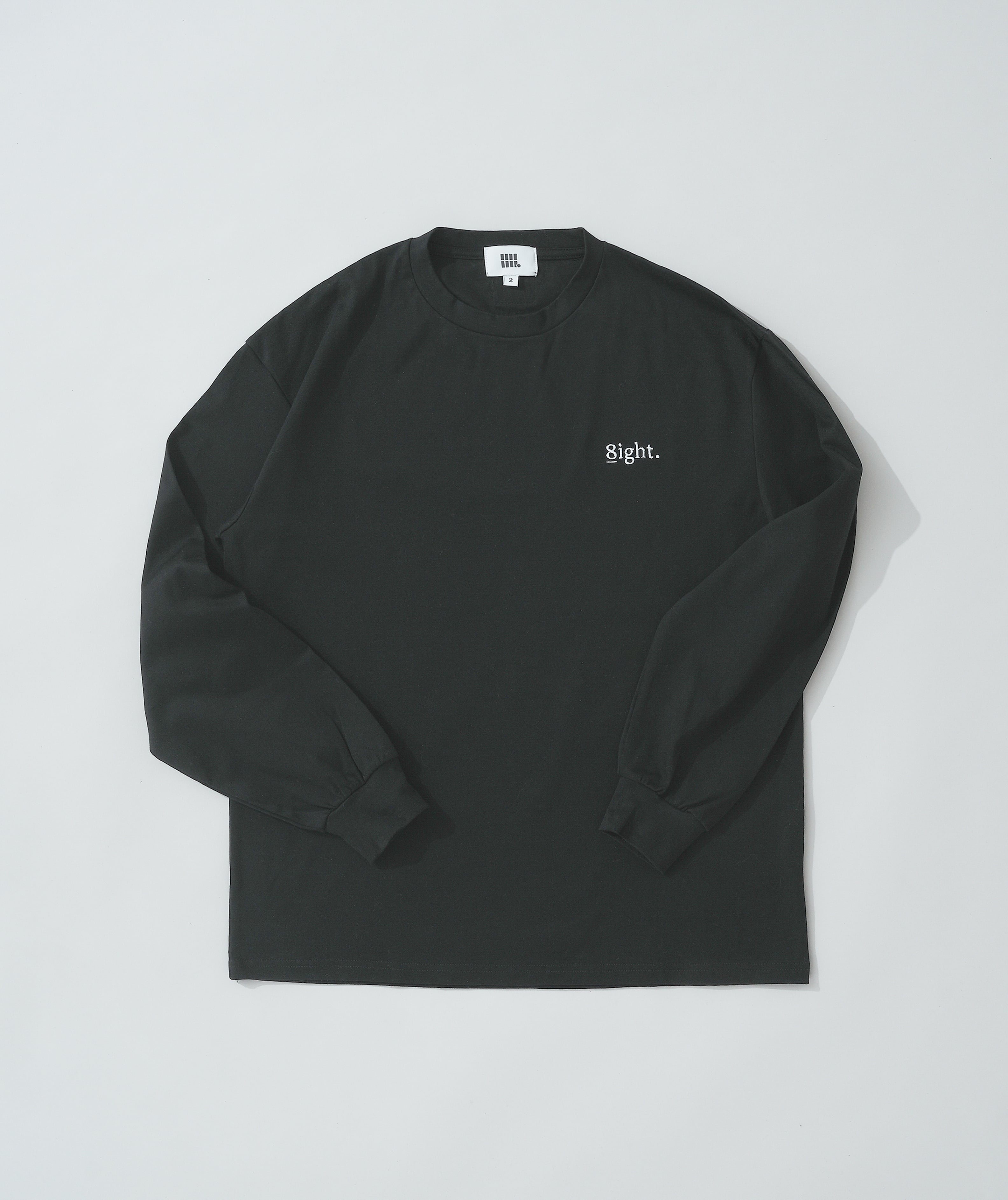 8ight. Long Sleeve T-shirt BLACK | 8ight.