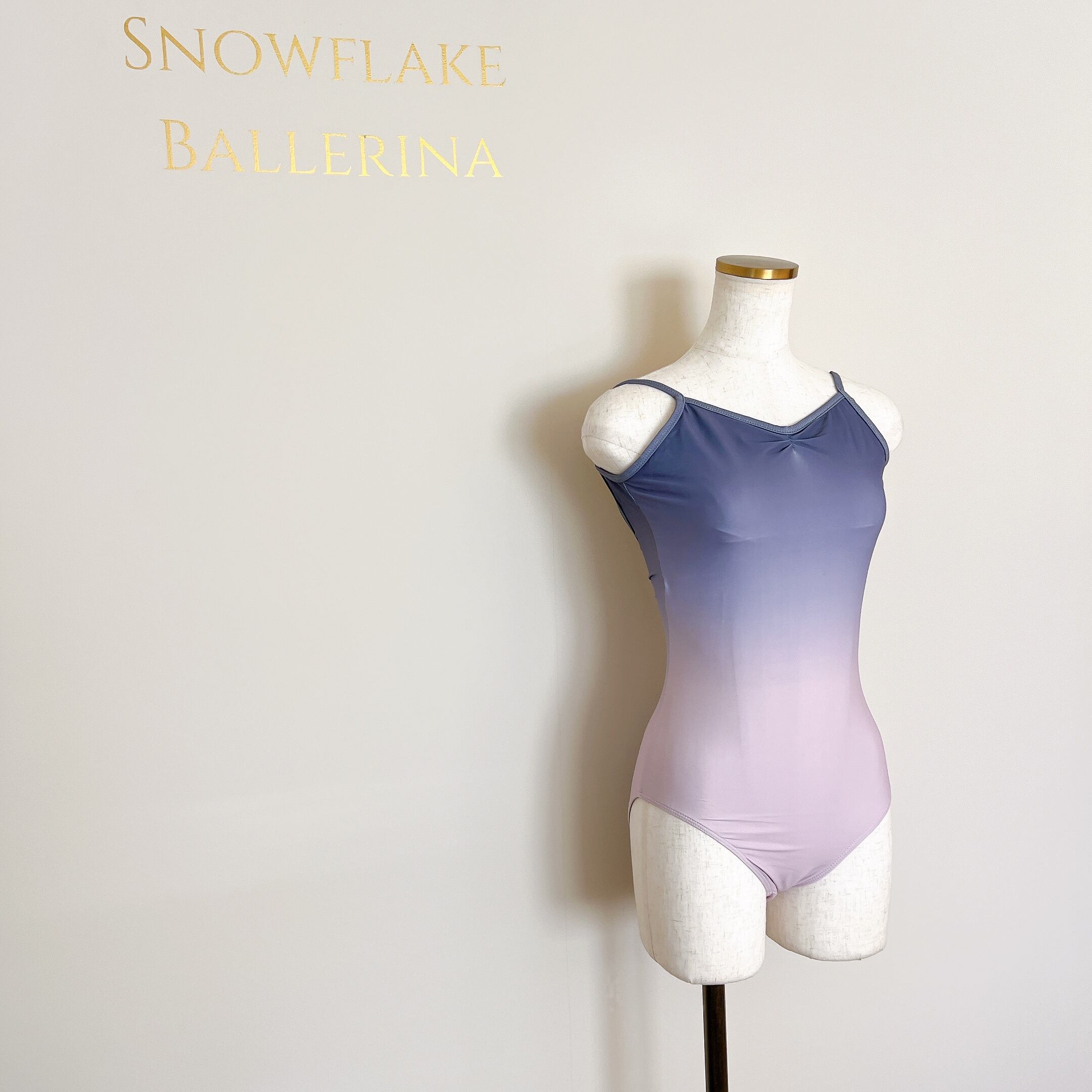 グラデーション キャミソール バレエレオタード（アメジスト