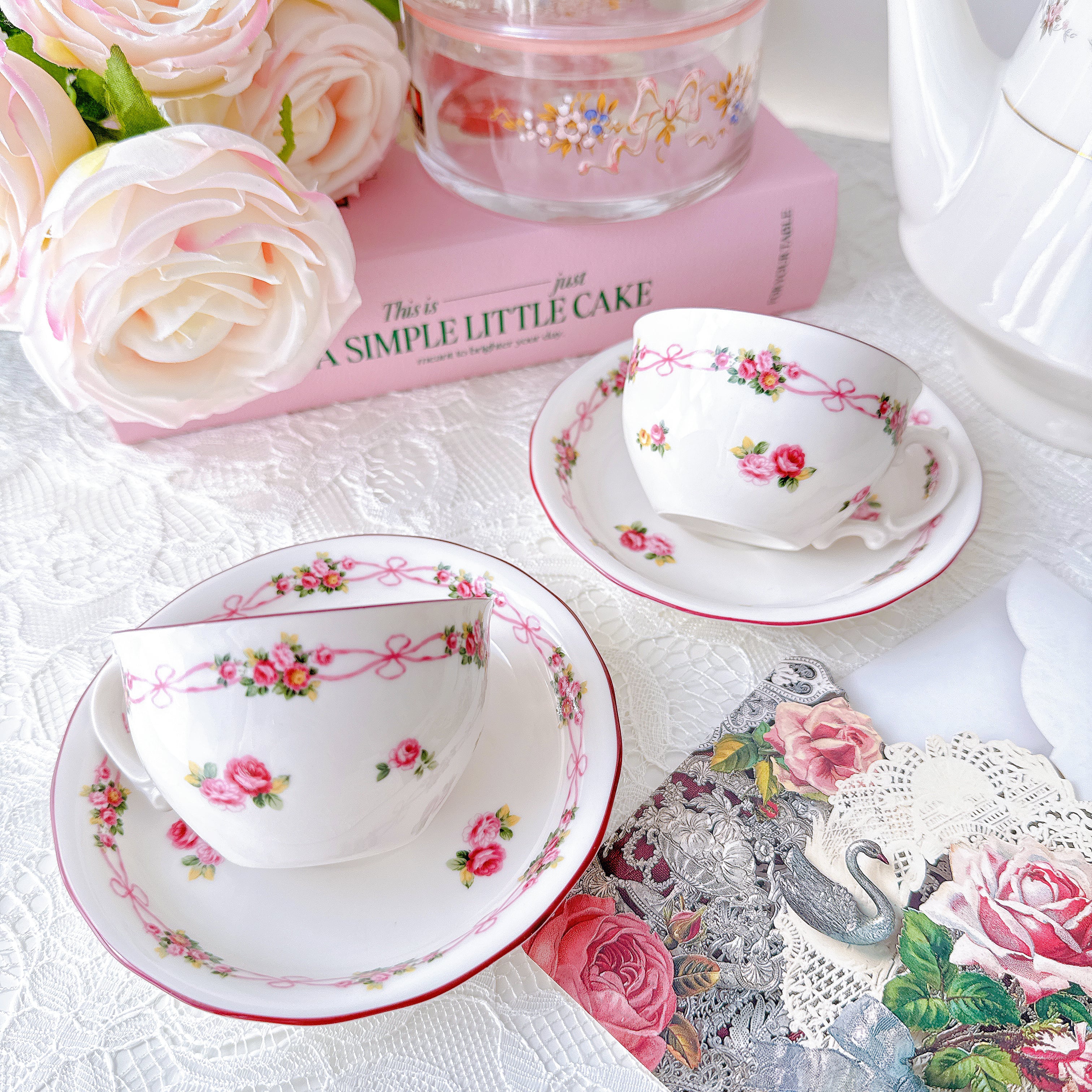 vintage】LAWLEYS TEA British Rose ロウレイズ ティー ブリティッシュ